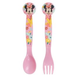   Disney Minnie Spring műanyag evőeszköz készlet - 2 darabos