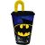 Batman Bat Signal szívószálas pohár, műanyag 430 ml